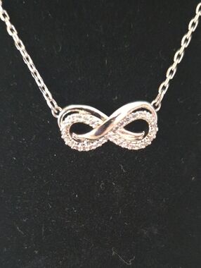 Swarovski Silver Infinity Pendant Necklace